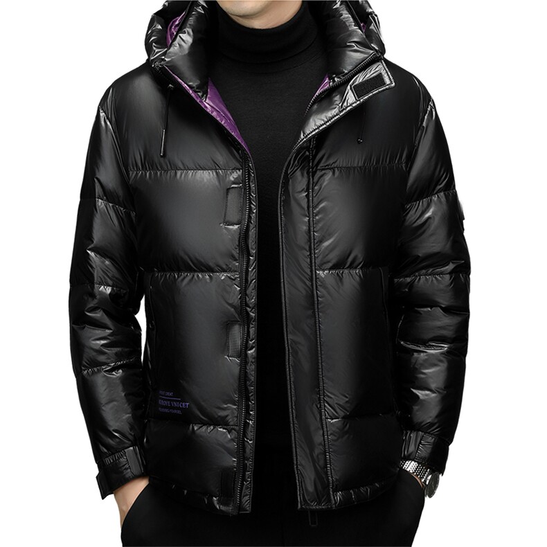 冬装新款标白鸭绒连帽加厚保暖户外羽绒服休闲品质男外套,男装羽绒服,钱塘6003（原4033）