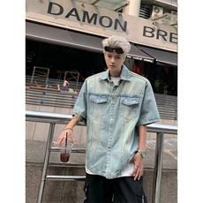 美式复古马甲外套男士潮流宽松工装复古马夹克，男装夹克，星座716-2