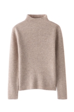 2024秋季新款纯色长袖短款抽条打底羊毛衫，童装毛衣，魁星羊绒