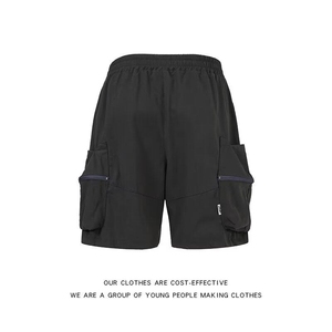 工装短裤夏季新款港风户外山系痞帅机能风运动五分裤男K6210-P48图片