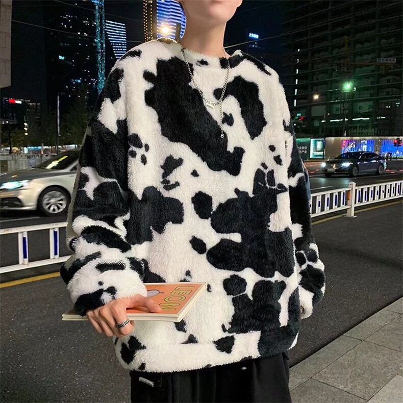 秋冬季2021新款毛绒加厚韩版套头宽松男卫衣bf慵懒风M203-P36,男装针织衫/毛衣,星座512-4