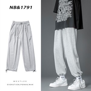 主推有大码(S-5XL）夏季薄款宽松休闲卫裤九分裤男A01特P25-限48图片
