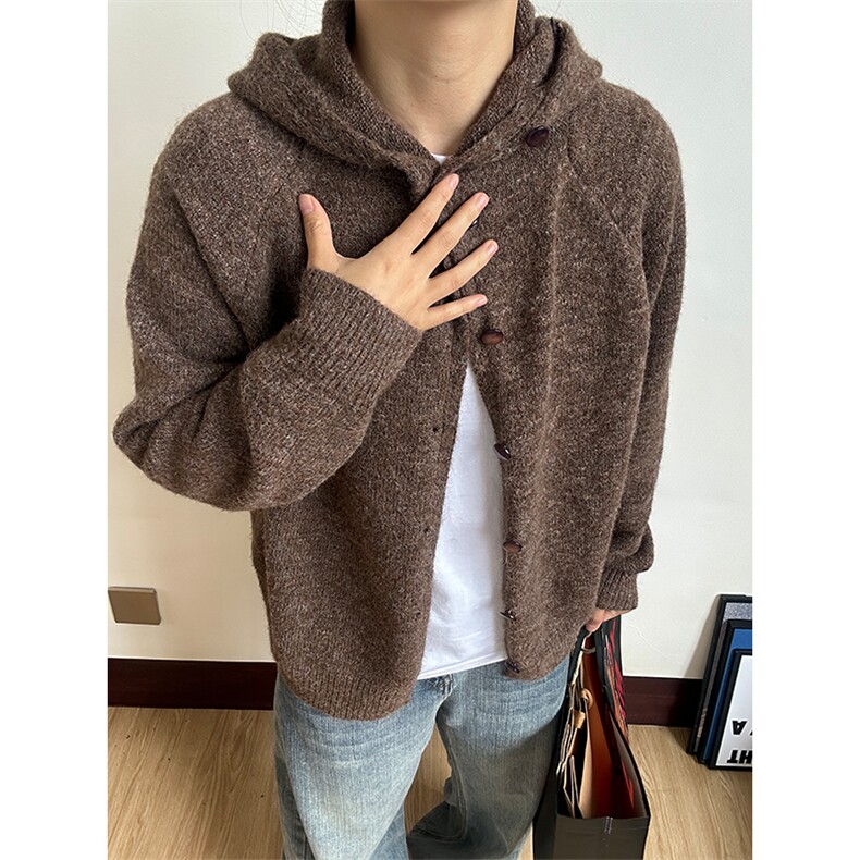 连帽毛衣开衫高品质鹿毛绒针织衫M-2XL图MY1028-P55,男装针织衫/毛衣,星座301C-5
