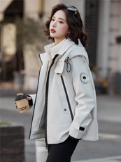 高端鹅绒女两件套2025冬季新款连帽保暖加厚派克服(内含报告），女装羽绒服，靓衣阁
