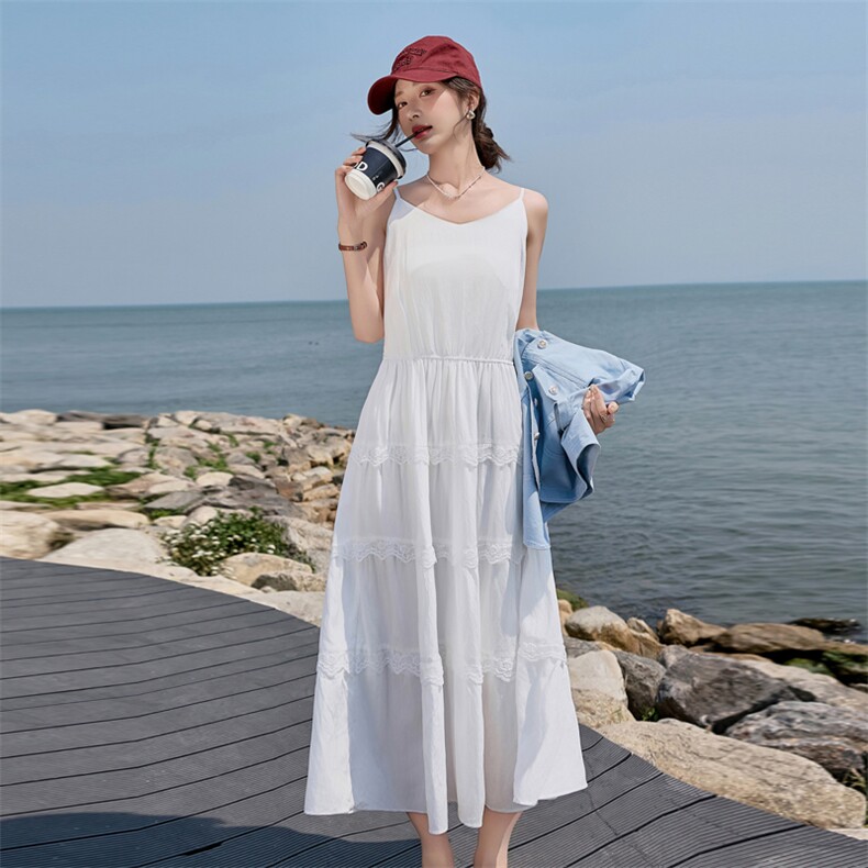 2025夏新品现货度假风连衣裙两件套2C256-9501-P145-K208,女装连衣裙,2C256