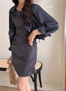 香丽迪网红chic高级感丝滑醋酸外披两件套,其它,香丽迪1