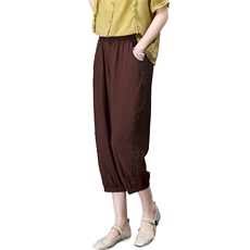 叶笙衣裤宽松显瘦高腰九分裤女夏季新款休闲裤百搭时尚女装裤子，女装休闲裤，叶笙衣
