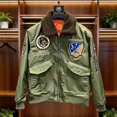(网图)毛翻领机车棉服欧洲站潮流防寒棉衣保暖313B-JK5640-P135，男装棉衣，星座313B