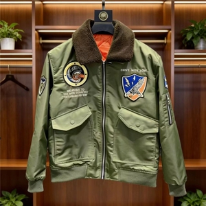 (网图)毛翻领机车棉服欧洲站潮流防寒棉衣保暖  313B-JK5640-P135图片