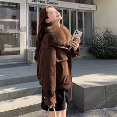 现货新款2185-P465-K669-90白鸭绒派克服，女装羽绒服，韩然一族