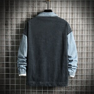 JK639-P75-现货网格牛仔夹克肥仔量足破洞印花大码，男装夹克，星座103A