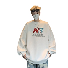 华夫格！华夫格上衣男圆领华夫格卫衣男大码长袖t恤男HY227-特P23，男装T恤，电商B367