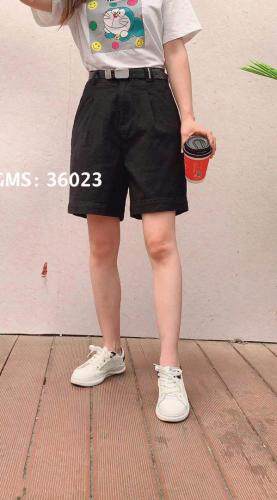 弹力彩色中裤，女装，歌玛索 GMS