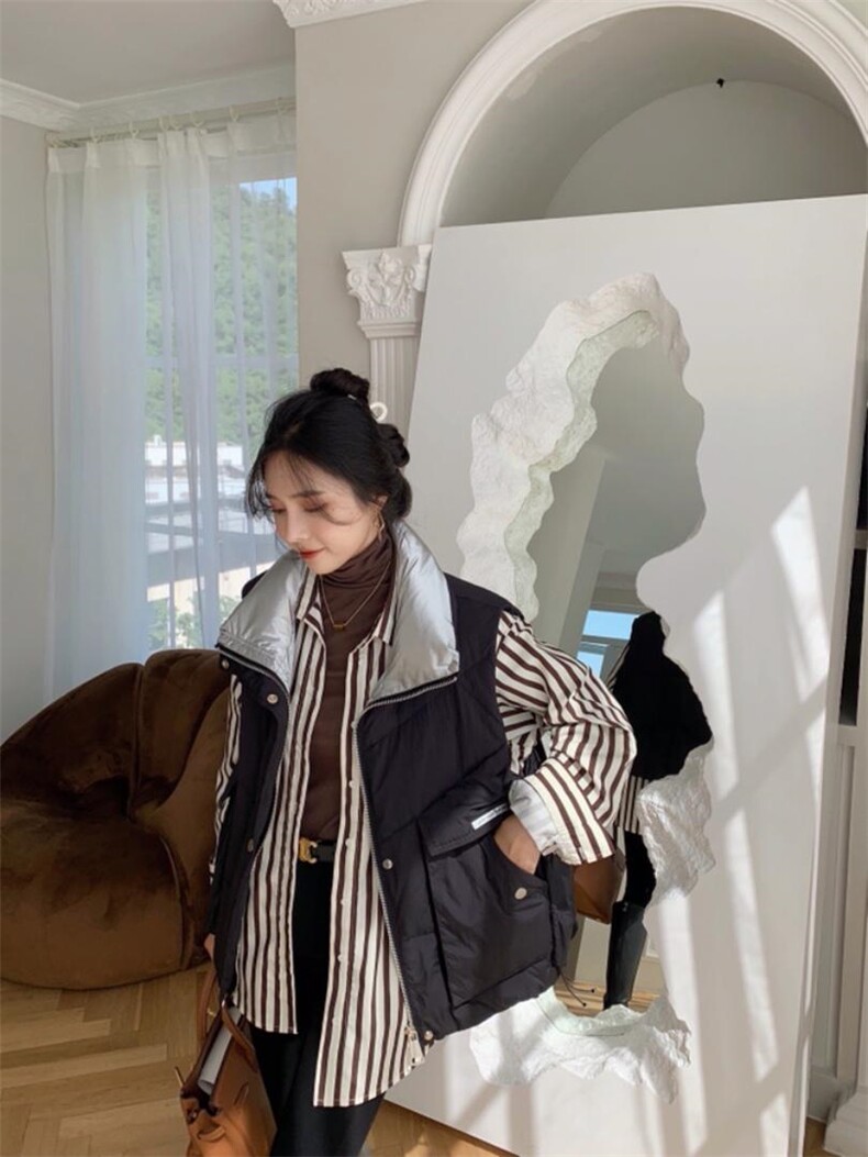 拼色马甲，女装马甲，卡希妮(5F)