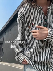 XZ809A/SYR36/P35/控58雪尼尔小香风绣花腊肠狗V领长袖卫衣·，男装卫衣，星座809A(原222-1)