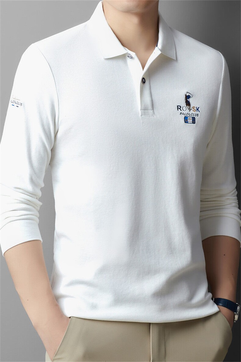ZMS-H23002春秋男士新款长袖T恤青年修身翻领体恤休闲打底衫,男装T恤,电商B360