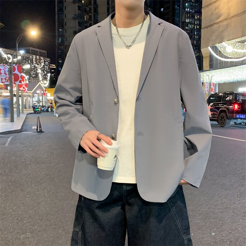 春季新款商务风西装外套男休闲西服男士西服JK02629-P83,男装西服套装,星座308B-2
