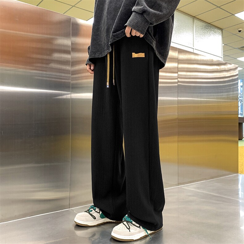 特批P30无差价25春季高街直筒拖地裤男潮牌重磅宽松休闲长裤K1036，男装休闲裤，电商A001