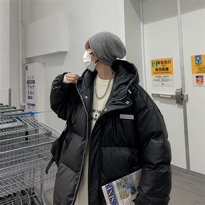 2023冬季韩版ins潮流棉衣男士港风连帽外套休闲面包服 W6464-P98图片