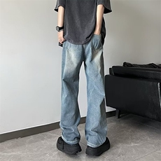 牛仔裤男秋季潮大码休闲裤子N8821P42，男装牛仔裤，星座1116-2