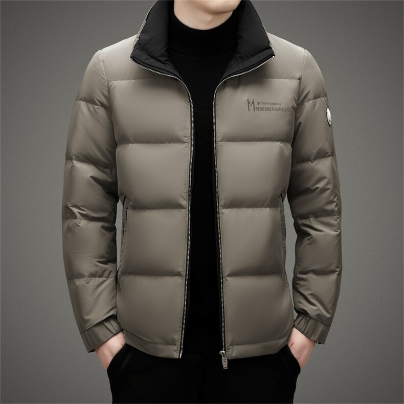 冬季新款加厚保暖羽绒服男士外套中年短商务休闲款爸爸男装外套，男装羽绒服，电商B212（原钱塘6029）