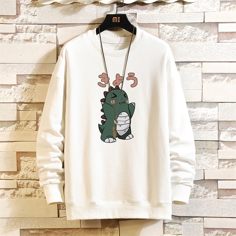 S6037-P28加绒款-P33秋季圆领卫衣男大码韩版宽松长袖外套砖墙，男装卫衣，电商A040A