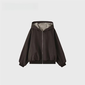 美式座山雕连帽棉服男女冬季加厚短款工装棉衣外套LXZ3099-P113图片