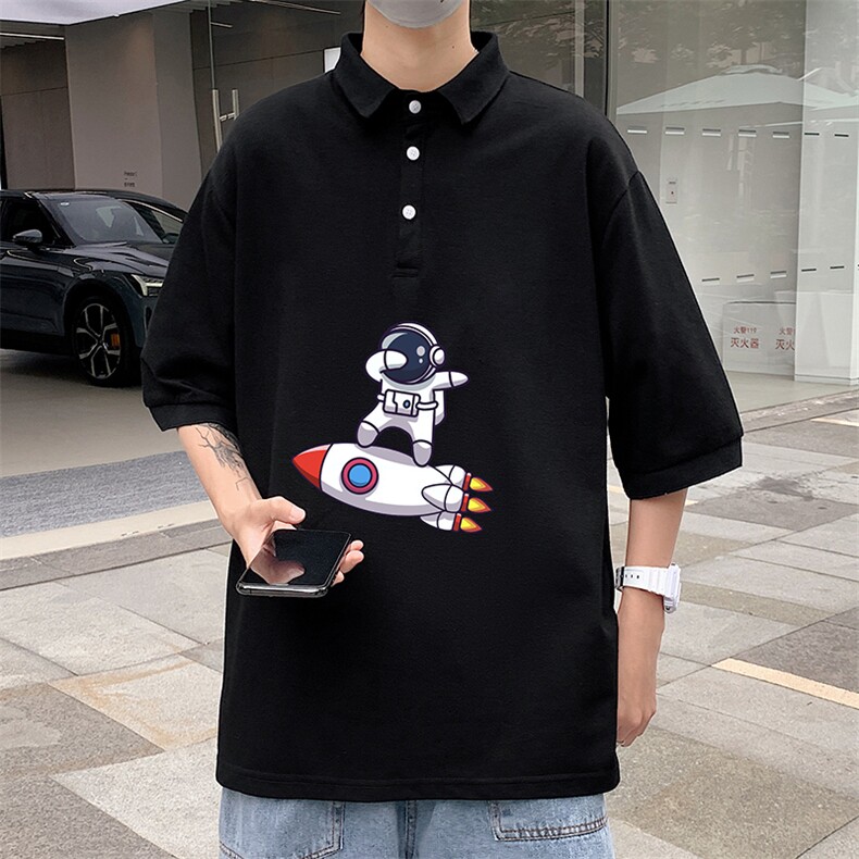 PL57158-P35翻领短袖polo衫男大码胖子半袖t恤男有领保罗衫模特,男装Polo衫,电商A040