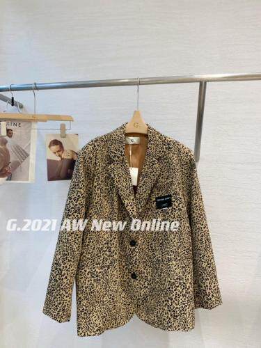 现货秋季新款豹纹西装外套两色可均码，女装西装，G
