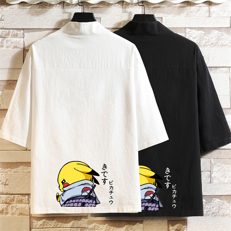 HF59036-P40风汉服男开衫外套七分袖道袍砖墙挂拍,男装民族服装,电商A040A