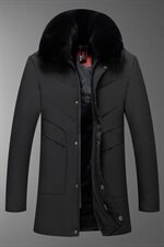 8819/P135中老年冬季新款棉服父亲加绒加厚中长款大毛领棉袄男，男装棉衣，星座1216（原钱塘722）