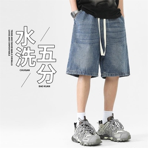2025年夏季新款潮牌大码短裤薄款复古宽松五分裤M-3XL-306-特P35图片