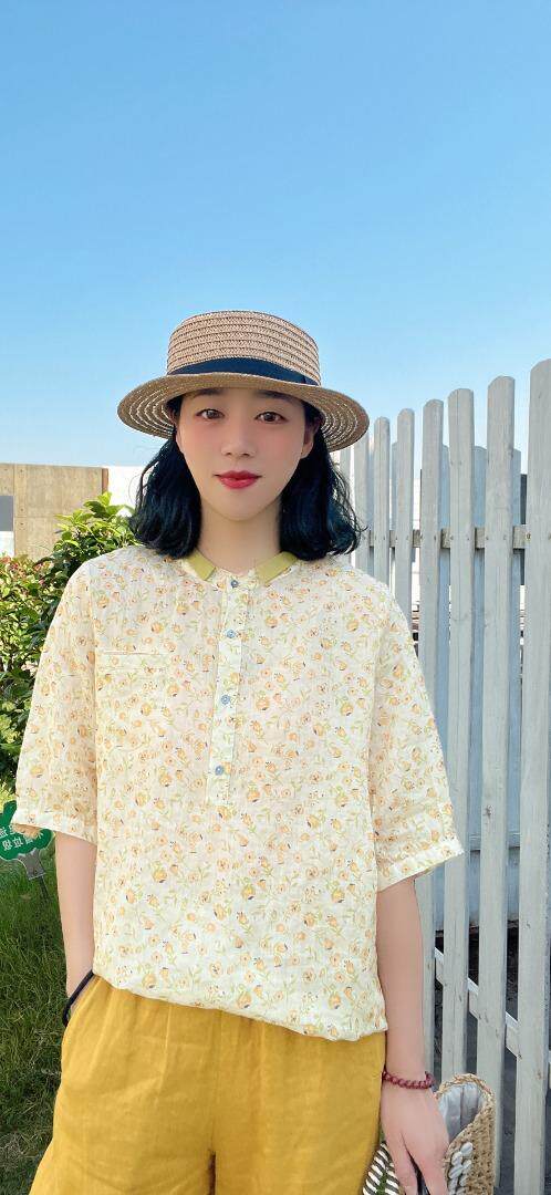 纯苎连衣裙小衫裤子裙子衬衣 时尚风 风淑女风休闲风，女装连衣裙，川哲