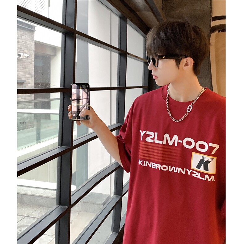 1港风条纹印花设计潮大码M-5XL短袖T恤男DT77779P18块特价控38,男装T恤,星座226-2