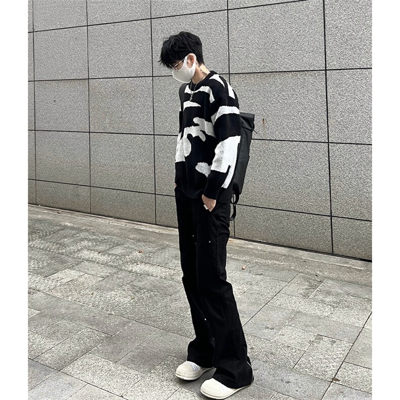 博主图cleanfit毛衣男宽松慵懒风高级感针织衫MY06-P6,男装针织衫/毛衣,星座1007（原301D）