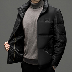 羽绒服男士新款秋冬季宽松休闲中青年保暖立领外套FF2802-P245，男装羽绒服，星座1105-3