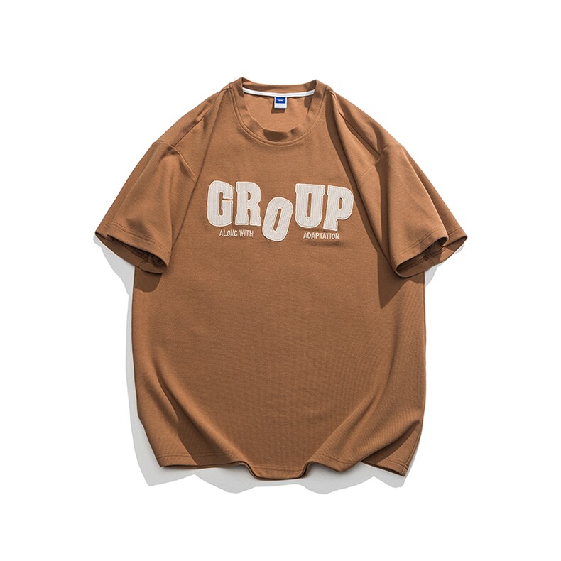 美式重磅短袖t恤男夏季潮牌青少年上衣宽松圆领半袖体恤T107-P30,男装T恤,星座308B-2