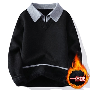 8863-P58 2025年秋冬新款休闲毛衣男士时尚长袖宽松针织衫上衣图片