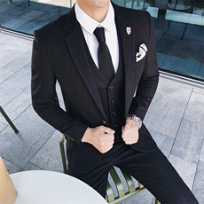 条纹新款西装男套装礼服三件套修身西服SJT-X36-P285，男装西服，星座1012