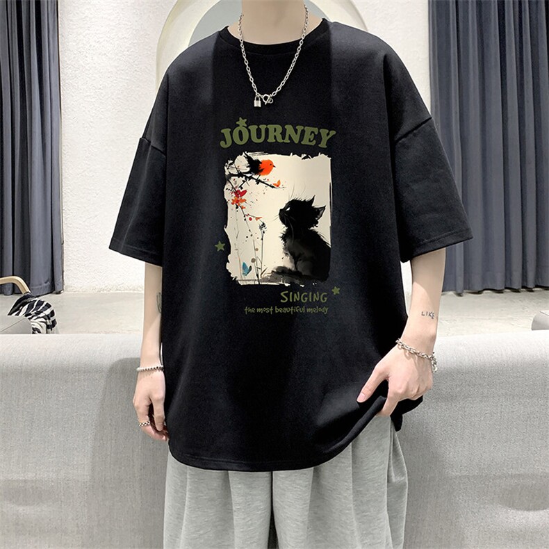 230g重磅纯棉短袖t恤男大码半袖半截袖DX17433-P20,男装T恤,电商A040
