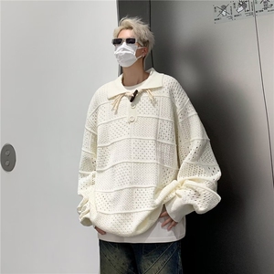 美式毛衣男慵懒风休闲针织衫JY49 P52图片