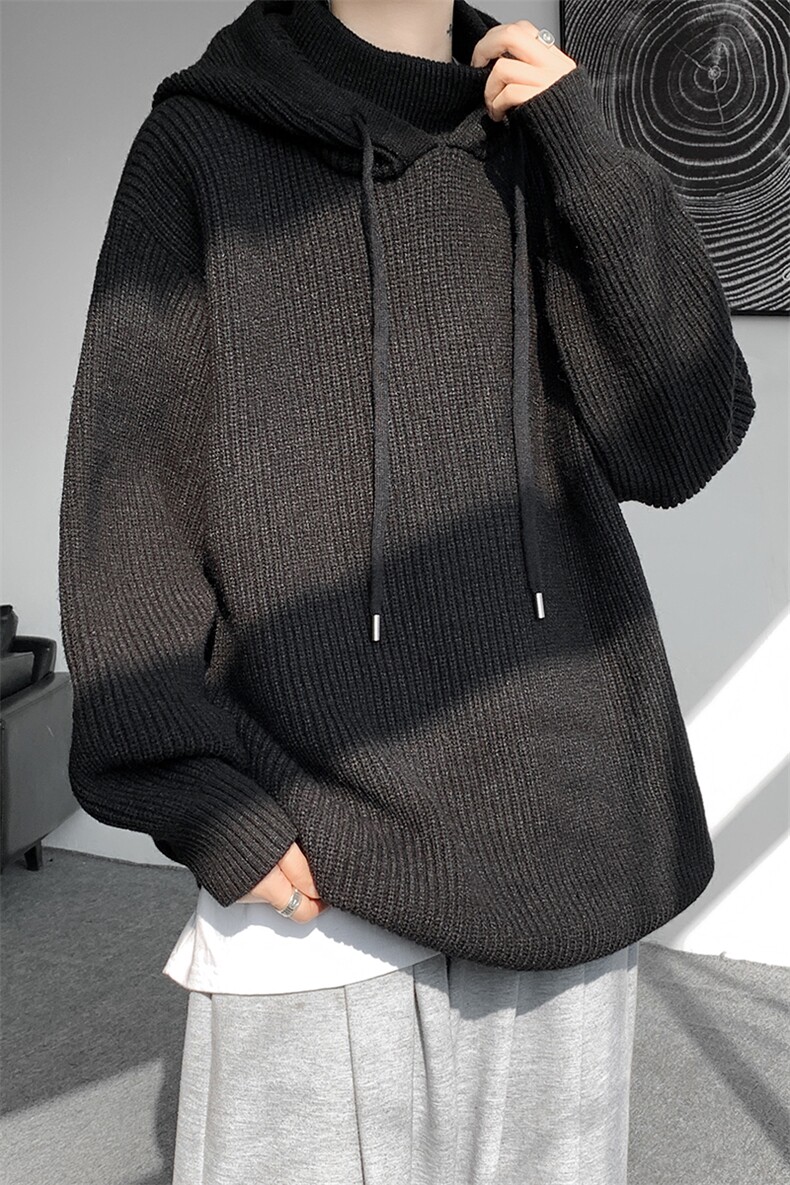 8XL-M特大码毛衫高质量连帽套头宽松毛衣情侣针织衫外套MY1210P75,男装针织衫/毛衣,电商D206-1