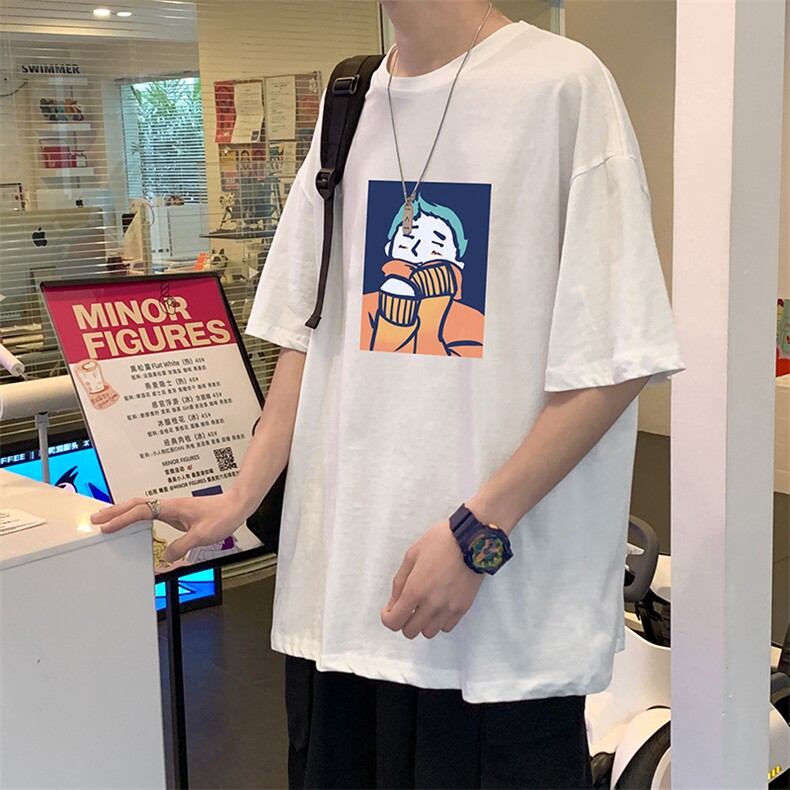 DX17042-P20纯短袖t恤男大码半袖打底衫宽松体恤衫港风,男装T恤,电商A040