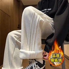 X416B-1-KL2301-P55限78复古痞帅新品立体裁剪褶皱休闲裤运动宽松，男装休闲裤，星座416B-1