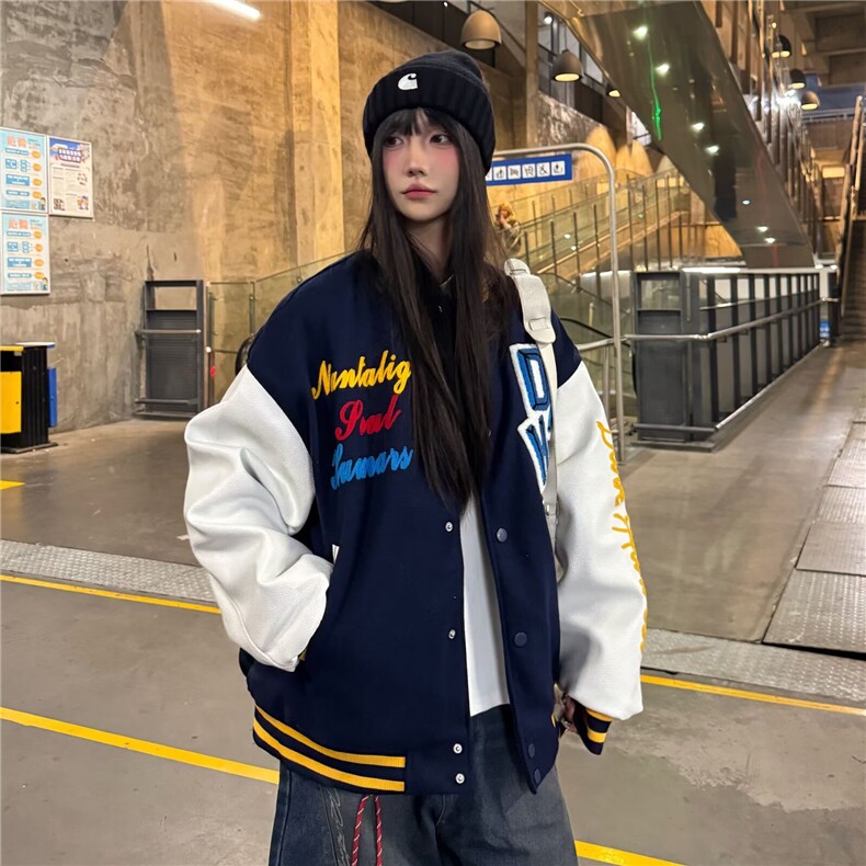 1506-1/JAA431/p63森之岛屿SZDY原创男女刺绣棒球服情侣,女装职业装,星座1506-1