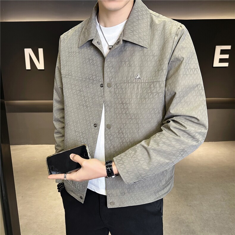 2026新款翻领成熟稳重春季外套男装夹克C317-8861-P115,男装夹克,电商C317