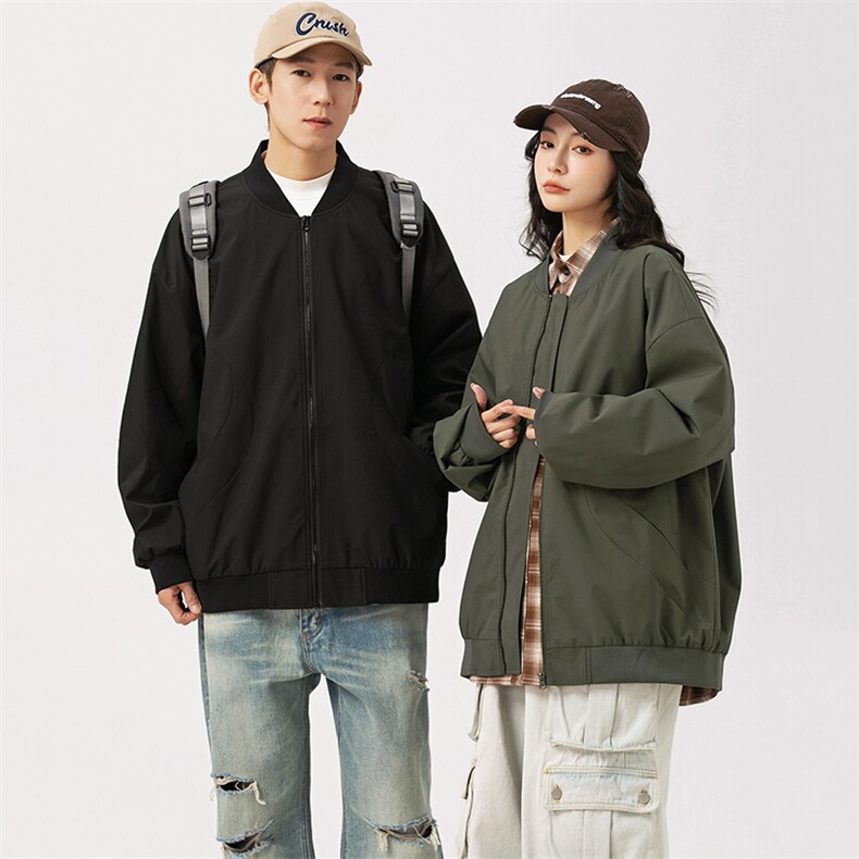 秋季现货飞行员夹克男三防宽松二开棒球服A157-1-JK7803-P65，男装夹克，电商A157-1