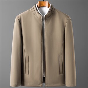 羽绒服男士外套冬季2023年新款立领加厚爸爸冬装外套J619-P260图片