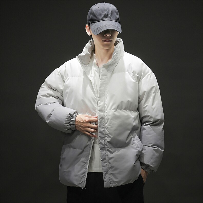冬季男士新款加厚宽松立领渐变棉衣上衣外套青年棉服8890-特P55,男装棉衣,星座1403A