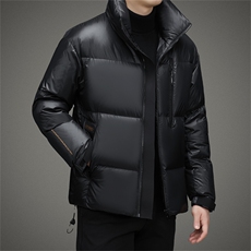 V2622情侣款黑金鹅绒高货男装羽绒服精品欧货品质P390，男装羽绒服，钱塘207-3